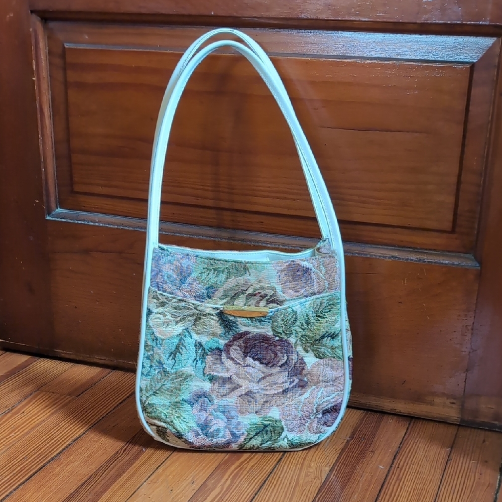 Floral Tapestry Shoulder Bag